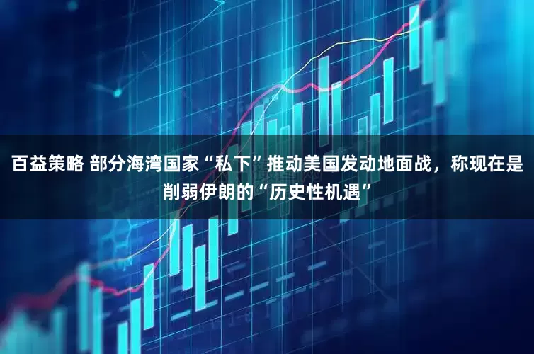 百益策略 部分海湾国家“私下”推动美国发动地面战，称现在是削弱伊朗的“历史性机遇”